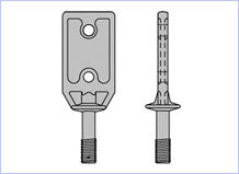 (1) 4249 - 6" "B" Attachment with (1) Nut (56553) and (1) Cotter (56085) — part 241065